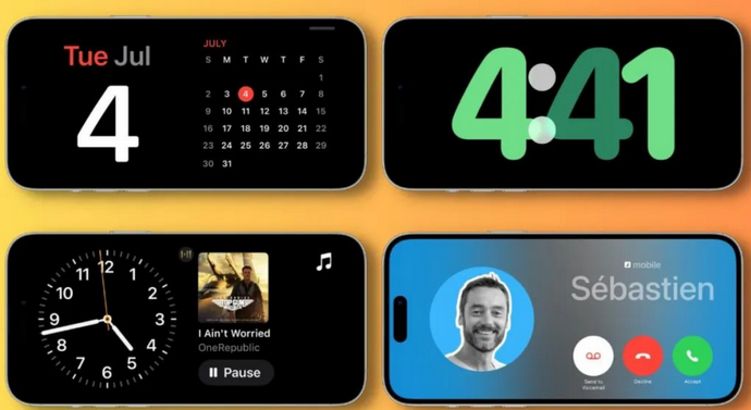 广灵苹果手机维修分享iOS17横屏充电待机显示有什么好处 