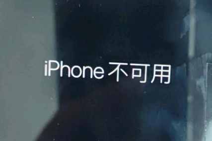 广灵苹果服务网点分享锁屏界面显示“iPhone 不可用”如何解决 