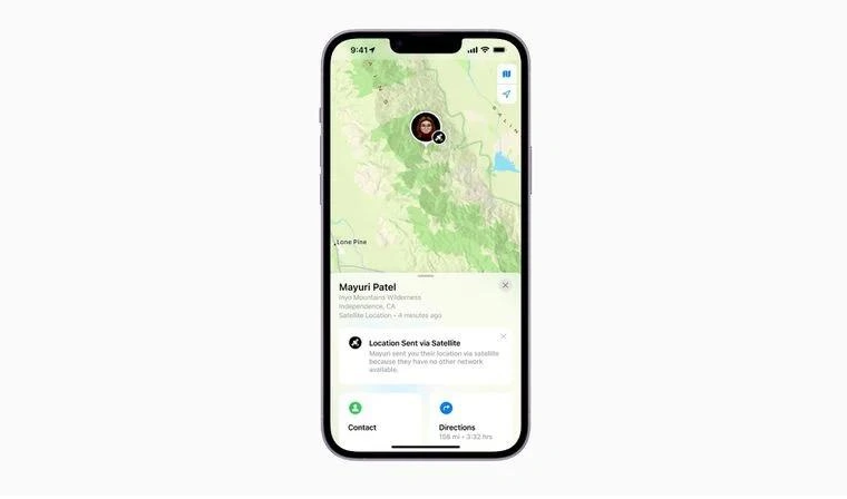 广灵苹果14维修分享iPhone14系列中 FindMy功能通过卫星分享位置方法教程 