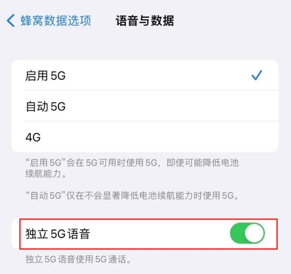 广灵苹果14维修分享iPhone 14 Pro如何开启VoNR 