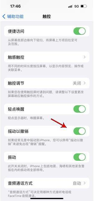 广灵苹果手机维修分享iPhone手机如何设置摇一摇删除文字 