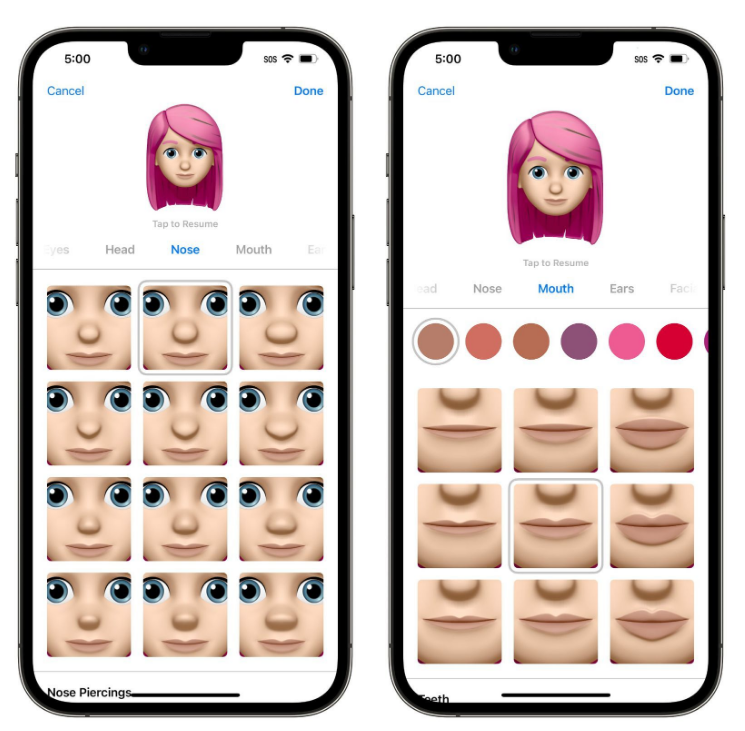 广灵苹果手机维修分享​iOS 16中的拟我表情有了哪些变化和升级 