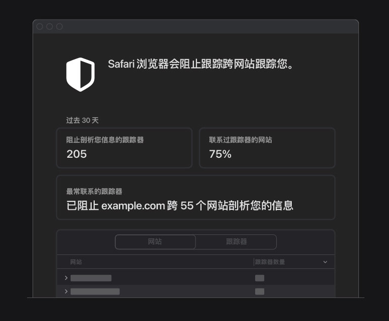 广灵苹果手机维修分享如何在 Safari 浏览器中查看和打开隐私报告 